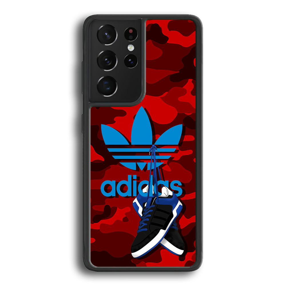 Adidas Shoes Camo Red Samsung Galaxy S22 Ultra Case - Ezzystore