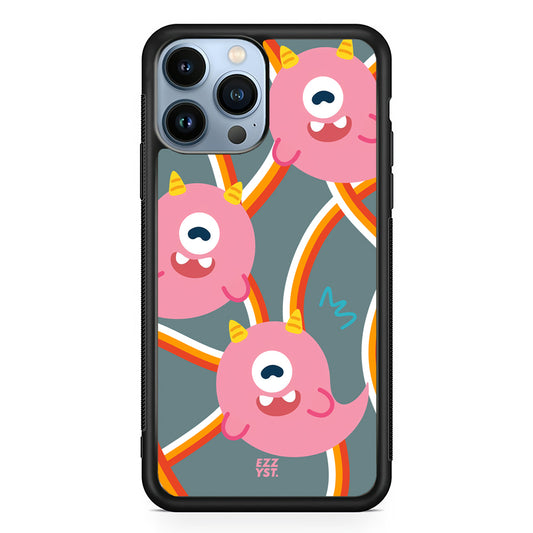 Adorable Little Monsters Fly Here and There Magsafe iPhone Case