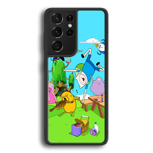 Adventure Time Jamming Session Samsung Galaxy S21 Ultra Case