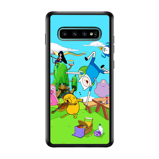 Adventure Time Jamming Session Samsung Galaxy S10 Plus Case