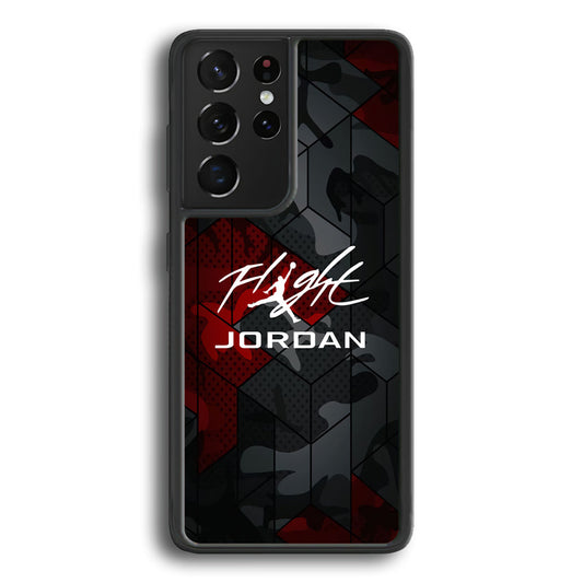 Air Jordan Camo Grey Pattern Samsung Galaxy S23 Ultra Case - Ezzystore