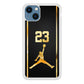 Air Jordan Carbon Stripe Gold iPhone 15 Plus Case