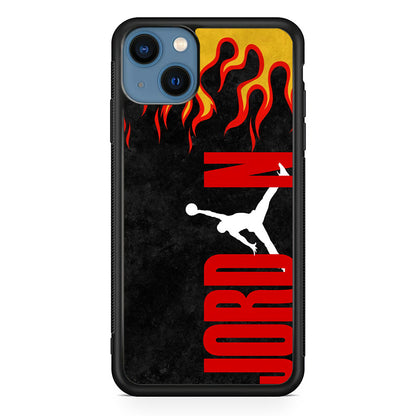 Air Jordan Flame Fire iPhone 15 Plus Case