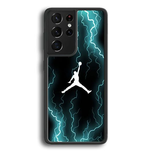 Air Jordan Lightning Pattern Samsung Galaxy S22 Ultra Case - Ezzystore