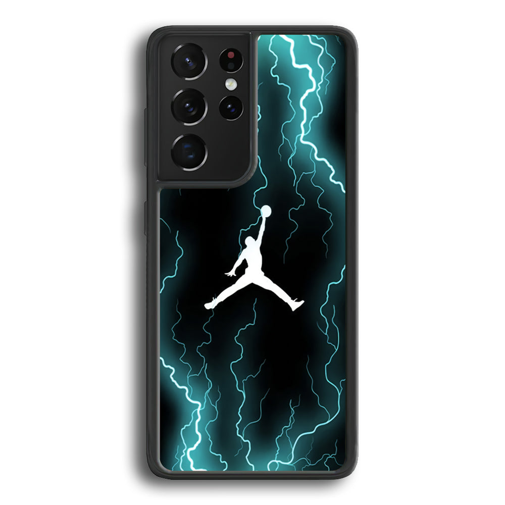 Air Jordan Lightning Pattern Samsung Galaxy S23 Ultra Case - Ezzystore