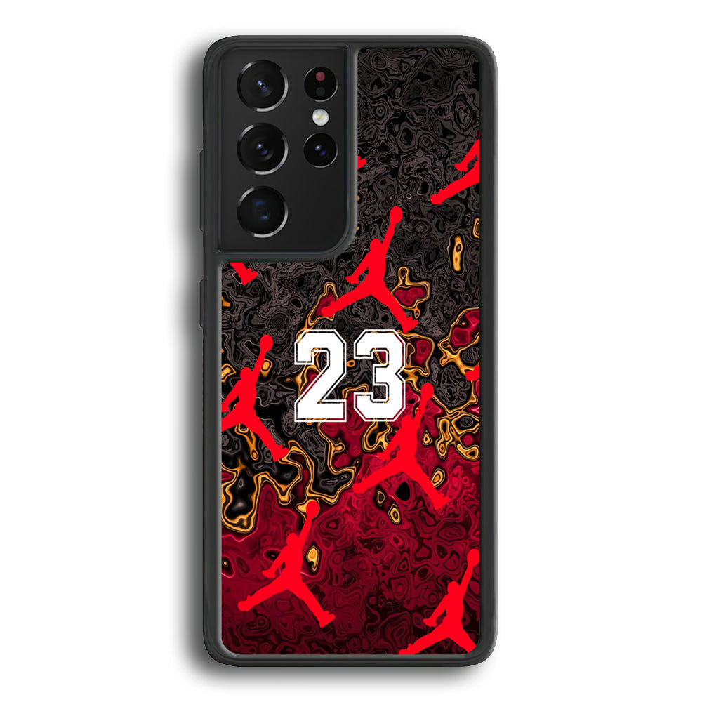 Air Jordan Marble Abstract Samsung Galaxy S23 Ultra Case - Ezzystore