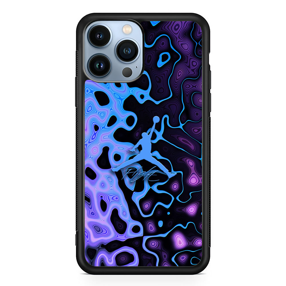 Air Jordan Purple Liquid iPhone 14 Pro Case