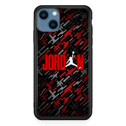 Air Jordan Red Shape Abstract iPhone 15 Case