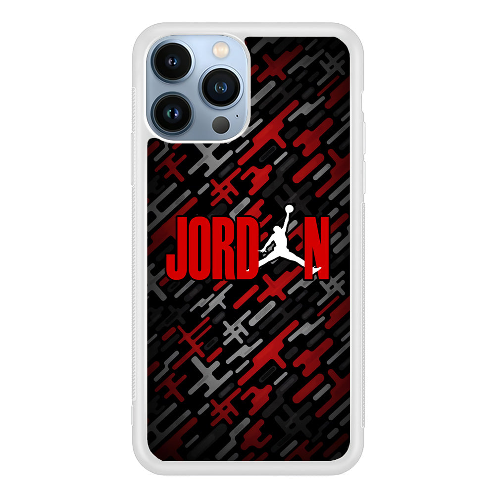 Air Jordan Red Shape Abstract iPhone 14 Pro Case