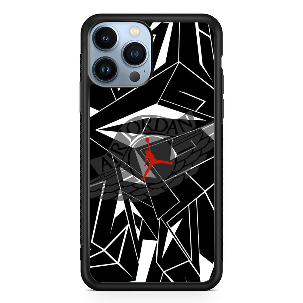 Air Jordan Red Shine iPhone 14 Pro Case