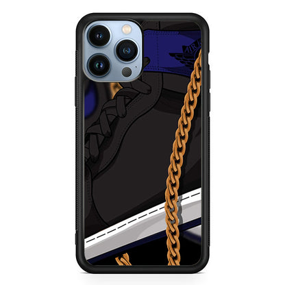 Air Jordan Shoes Grey iPhone 14 Pro Case