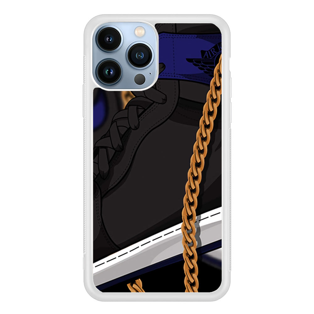 Air Jordan Shoes Grey iPhone 14 Pro Case