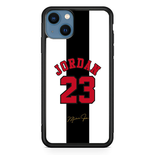 Air Jordan Stripe Black Number iPhone 15 Case