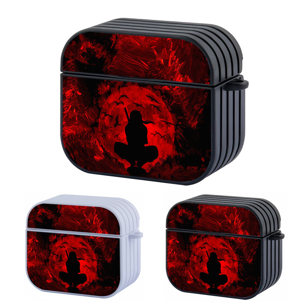 Akatsuki Itachi Uchiha Silhouette Hard Plastic Case Cover For Apple Airpods 3