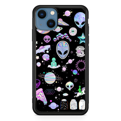 Alien Aesthetic iPhone 15 Plus Case