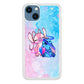 Angel and Stitch Aesthetic Marble iPhone 14 Plus Case