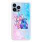 Angel and Stitch Aesthetic Marble iPhone 14 Pro Case