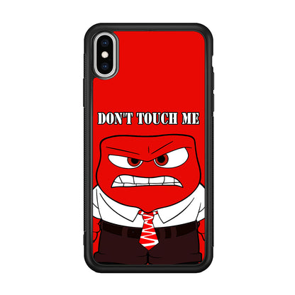 Angry Inside Out Don't Touch Me iPhone XS Case