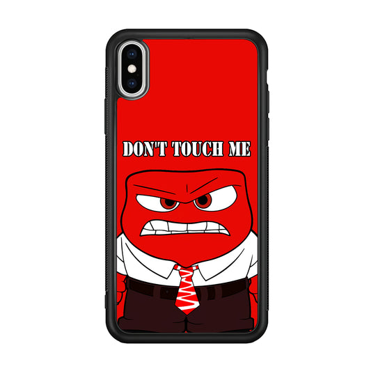 Angry Inside Out Don't Touch Me iPhone XS Case