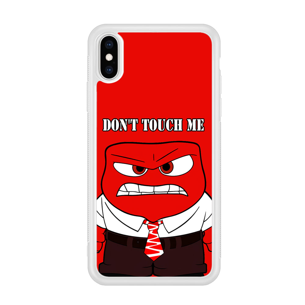 Angry Inside Out Don't Touch Me iPhone XS Case