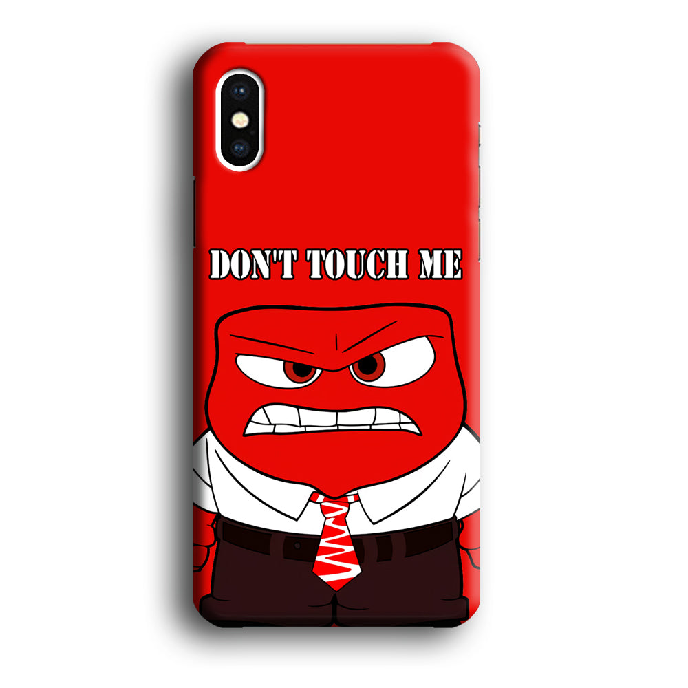 Angry Inside Out Don't Touch Me iPhone XS Case
