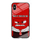 Angry Inside Out Don't Touch Me iPhone XS Case