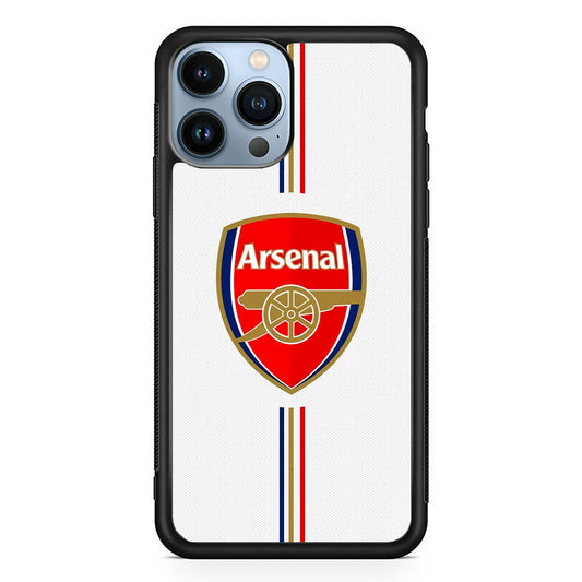 Arsenal FC Stripe iPhone 14 Pro Case