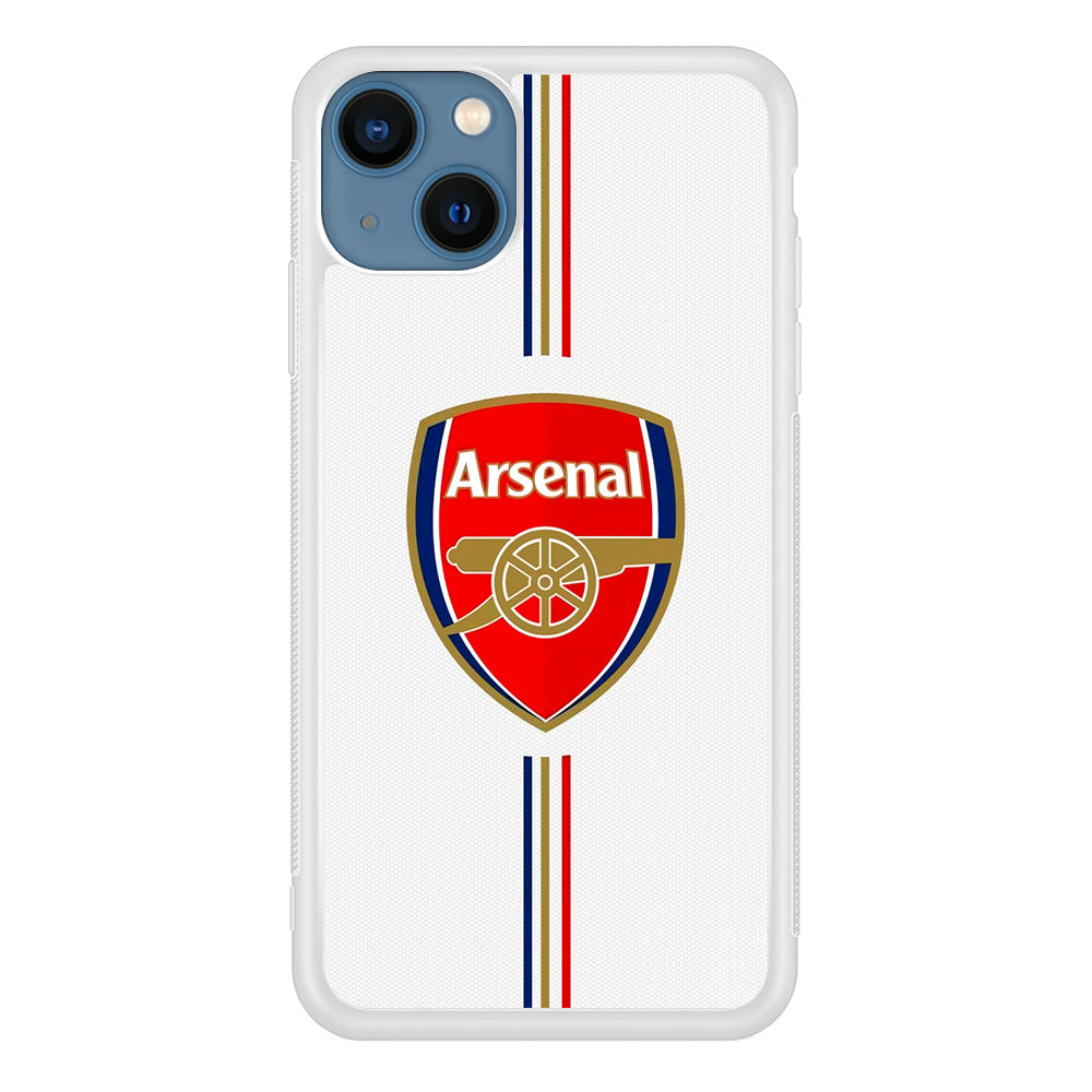 Arsenal FC Stripe iPhone 15 Plus Case