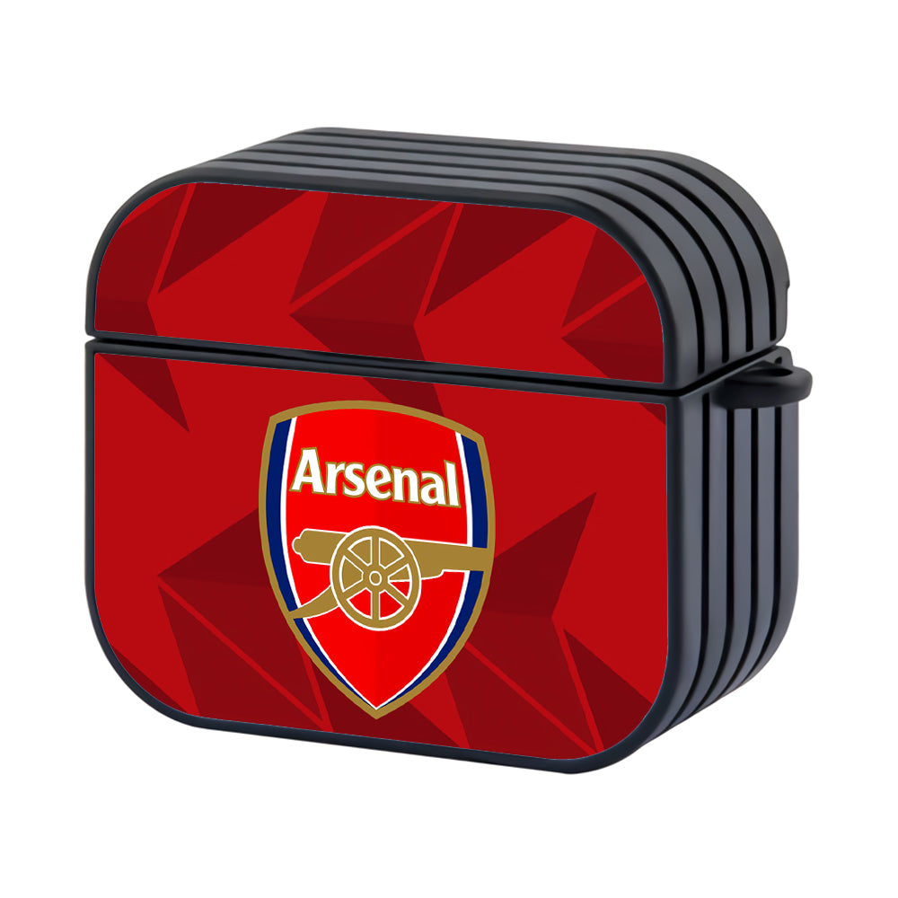 Arsenal Pattern Of Jersey Hard Plastic Case Cover For Apple Airpods 3