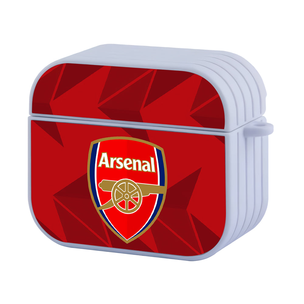 Arsenal Pattern Of Jersey Hard Plastic Case Cover For Apple Airpods 3