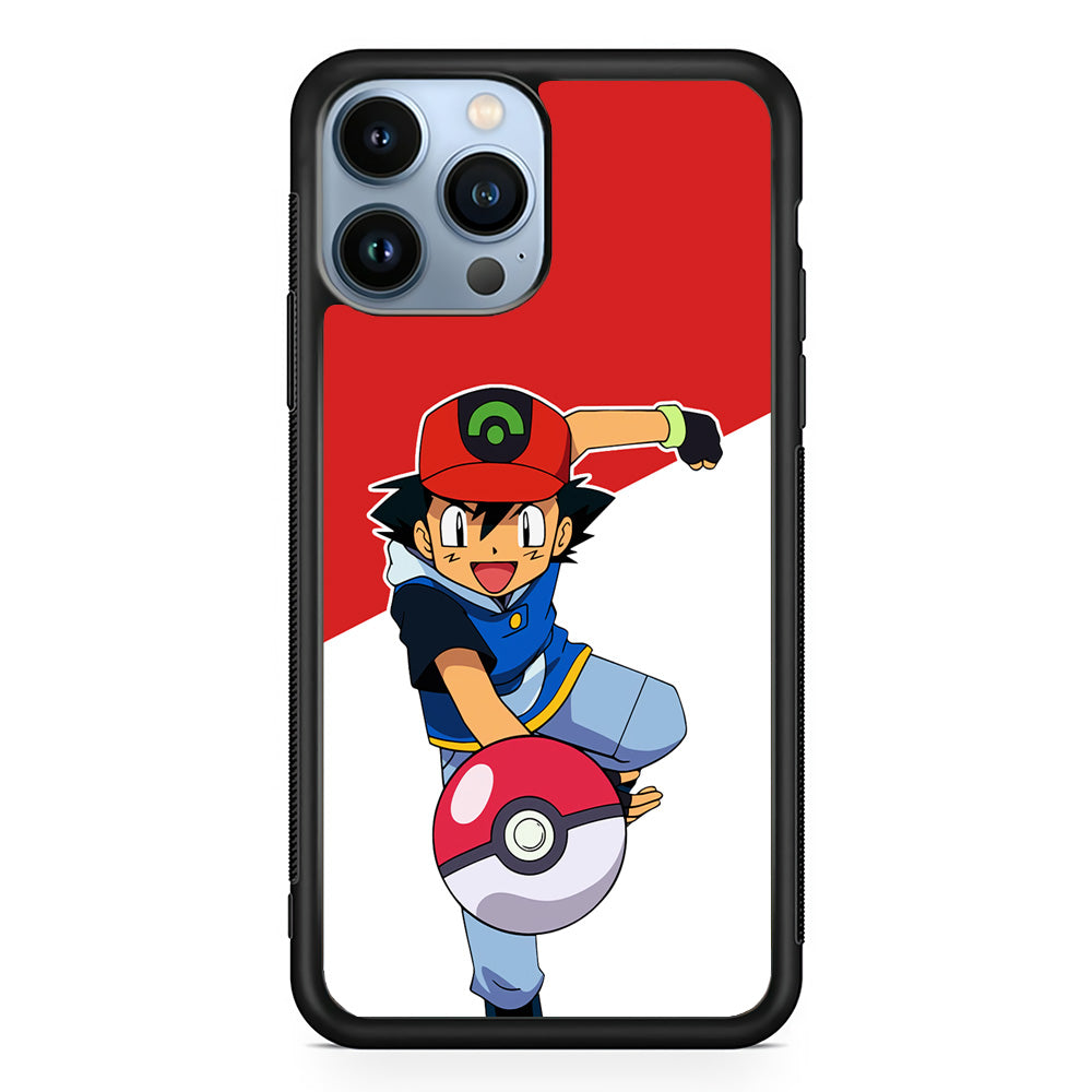 Ash Ketchum Pokeball iPhone 14 Pro Case