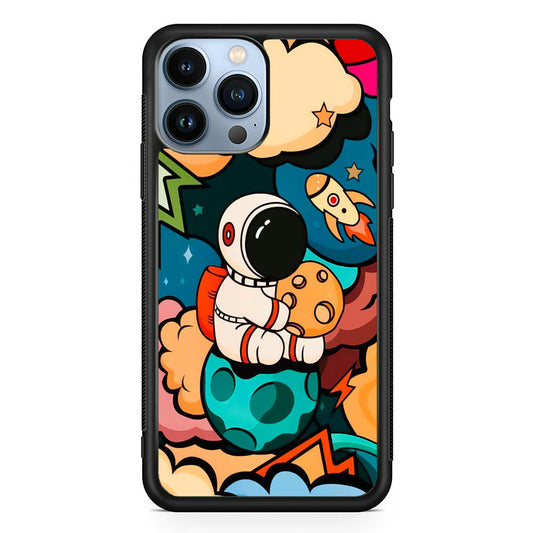 Astronaut Cute Art iPhone 14 Pro Case