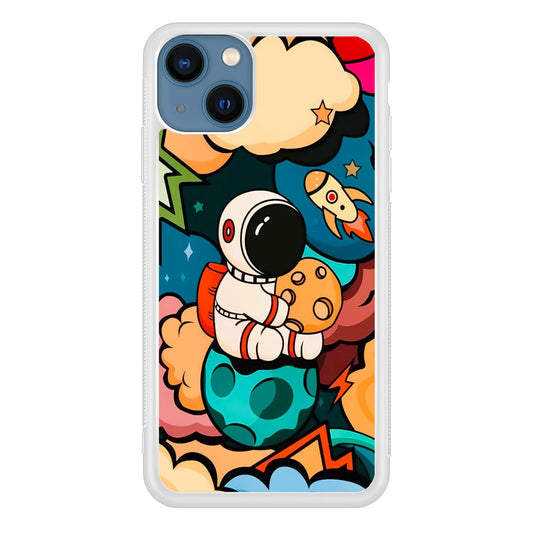 Astronaut Cute Art iPhone 15 Case