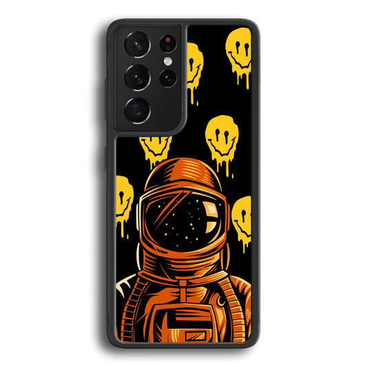 Astronaut Emoji Smile Samsung Galaxy S23 Ultra Case - Ezzystore