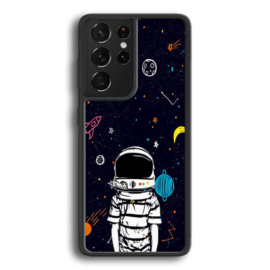 Astronaut Kids Space Samsung Galaxy S22 Ultra Case - Ezzystore