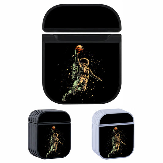 Astronaut Slam Dunk Style Hard Plastic Case Cover For Apple Airpods