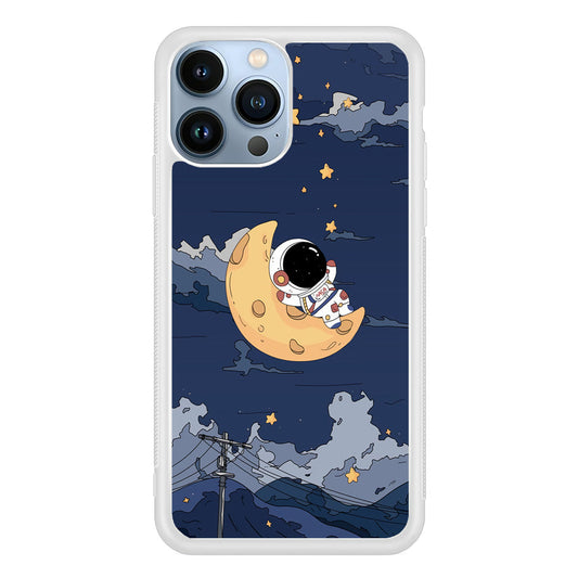 Astronaut Sleep On The Moon iPhone 14 Pro Case