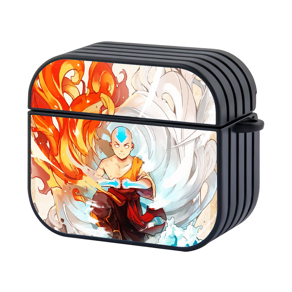 Avatar Legend of Aang All Element Hard Plastic Case Cover For Apple Airpods 3