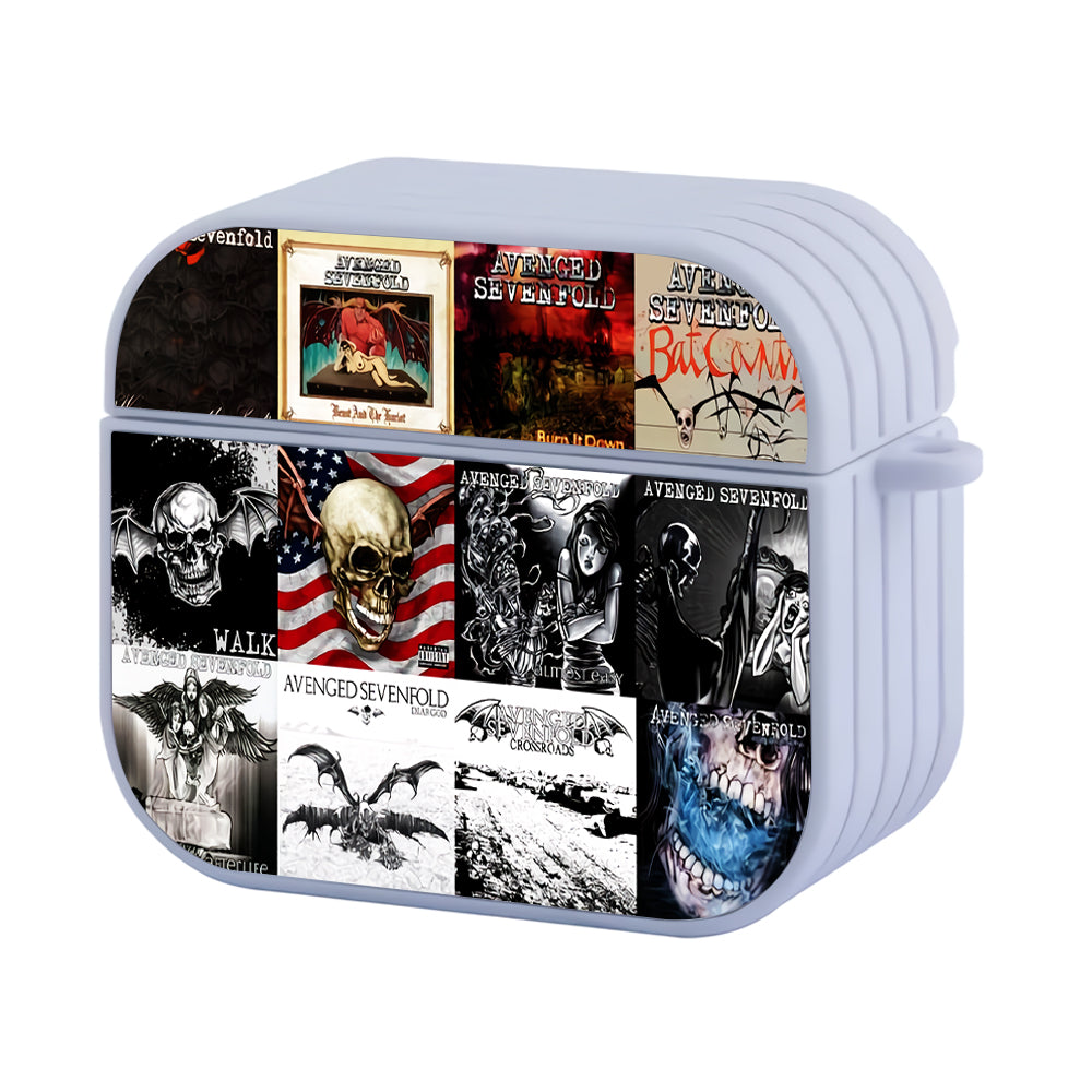 Avenged Sevenfold Album Collage Hard Plastic Case Cover For Apple Airpods 3