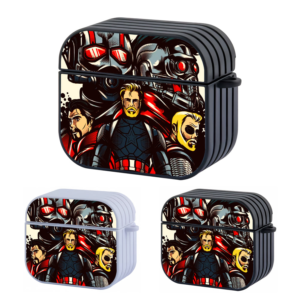 Avenger Art Of Team Hard Plastic Case Cover For Apple Airpods 3