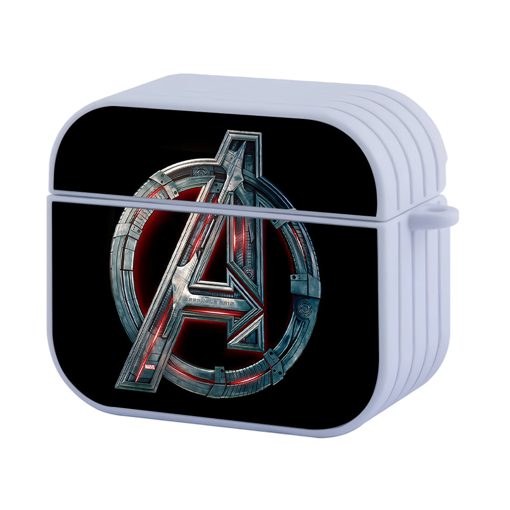 Avengers Logo Design Hard Plastic Case Cover For Apple Airpods 3