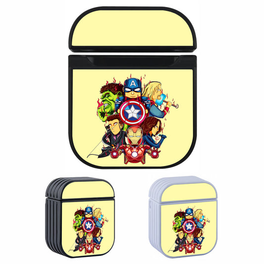 Avengers Squad Cartoon Hard Plastic Case Cover For Apple Airpods