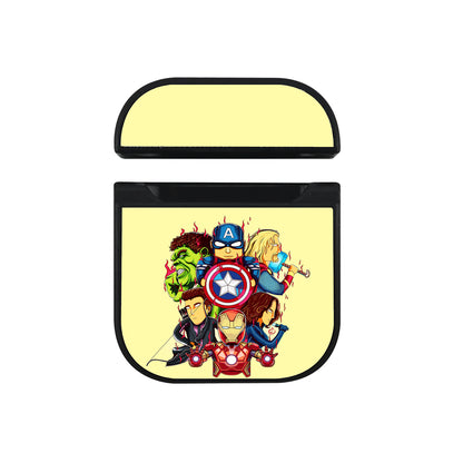 Avengers Squad Cartoon Hard Plastic Case Cover For Apple Airpods