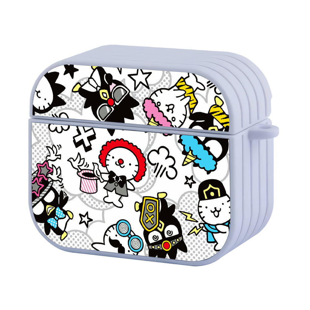 Badtz Maru Art Hard Plastic Case Cover For Apple Airpods 3