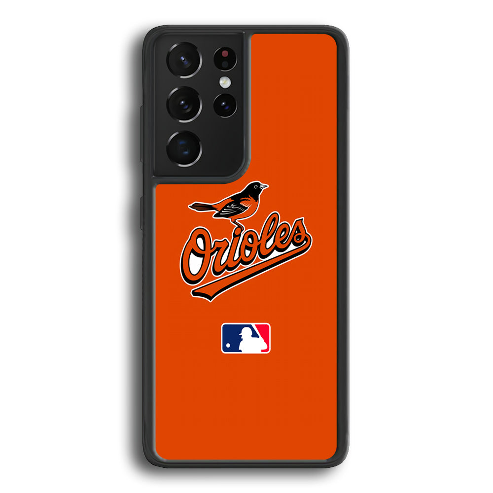 Baltimore Orioles MLB Team Samsung Galaxy S22 Ultra Case - Ezzystore