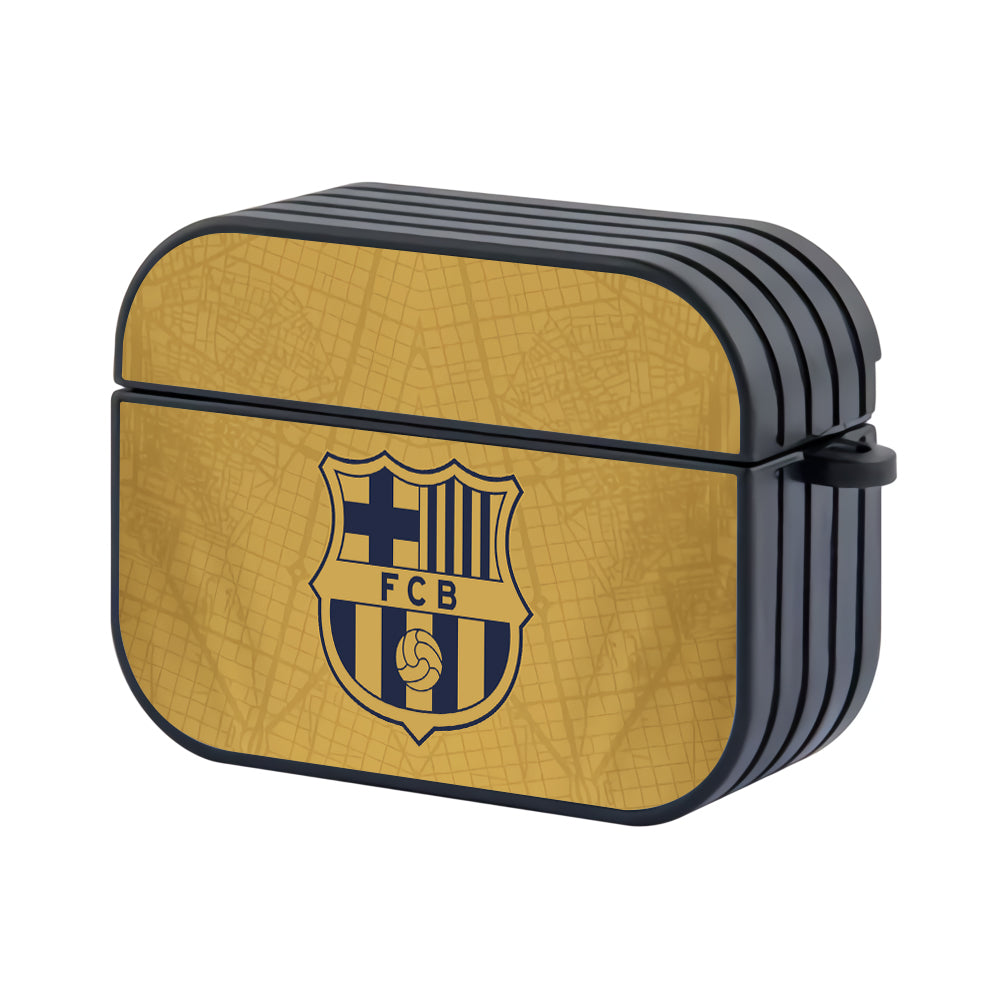 Barcelona FC Away Pattern Jersey Hard Plastic Case Cover For Apple Airpods Pro