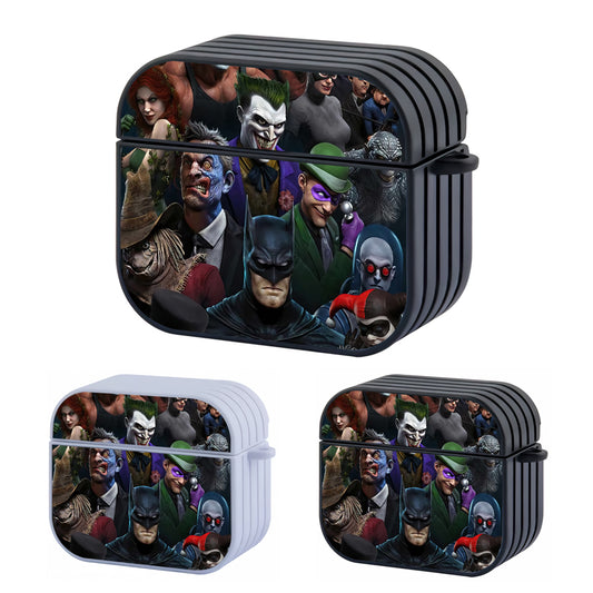 Batman With Villain Hard Plastic Case Cover For Apple Airpods 3