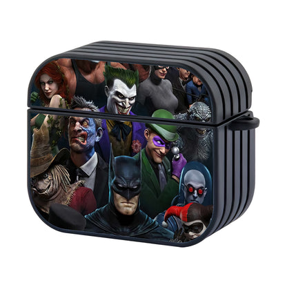 Batman With Villain Hard Plastic Case Cover For Apple Airpods 3