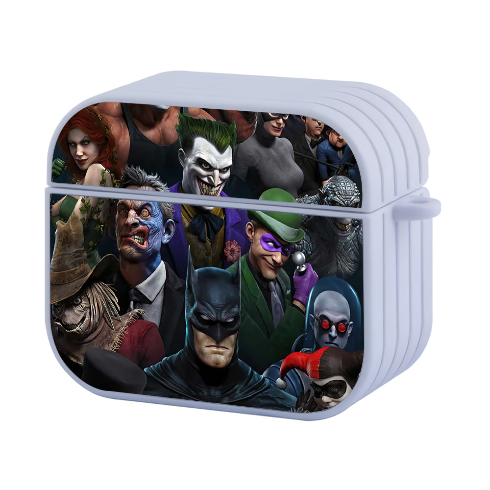 Batman With Villain Hard Plastic Case Cover For Apple Airpods 3