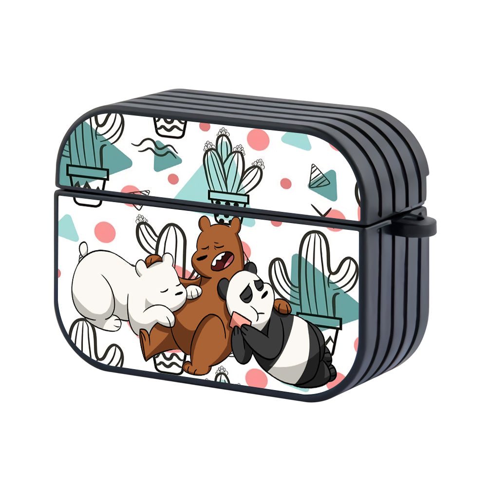 Bear Bare Sleeping Hard Plastic Case Cover For Apple Airpods Pro 2 - Ezzystore